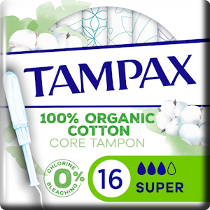 Tampax tamponi 16kpl Organic Cotton Super