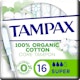 3. Tampax Organic Cotton tamponi 16kpl Super