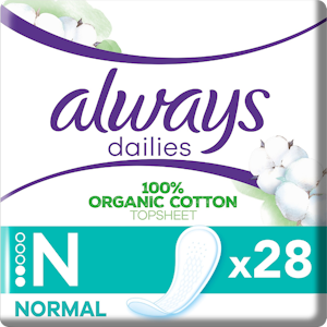 Always Cotton pikkuhousunsuoja 28kpl Normal