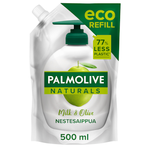 Palmolive Naturals nestesaippua 500ml Olive Milk täyttöpussi