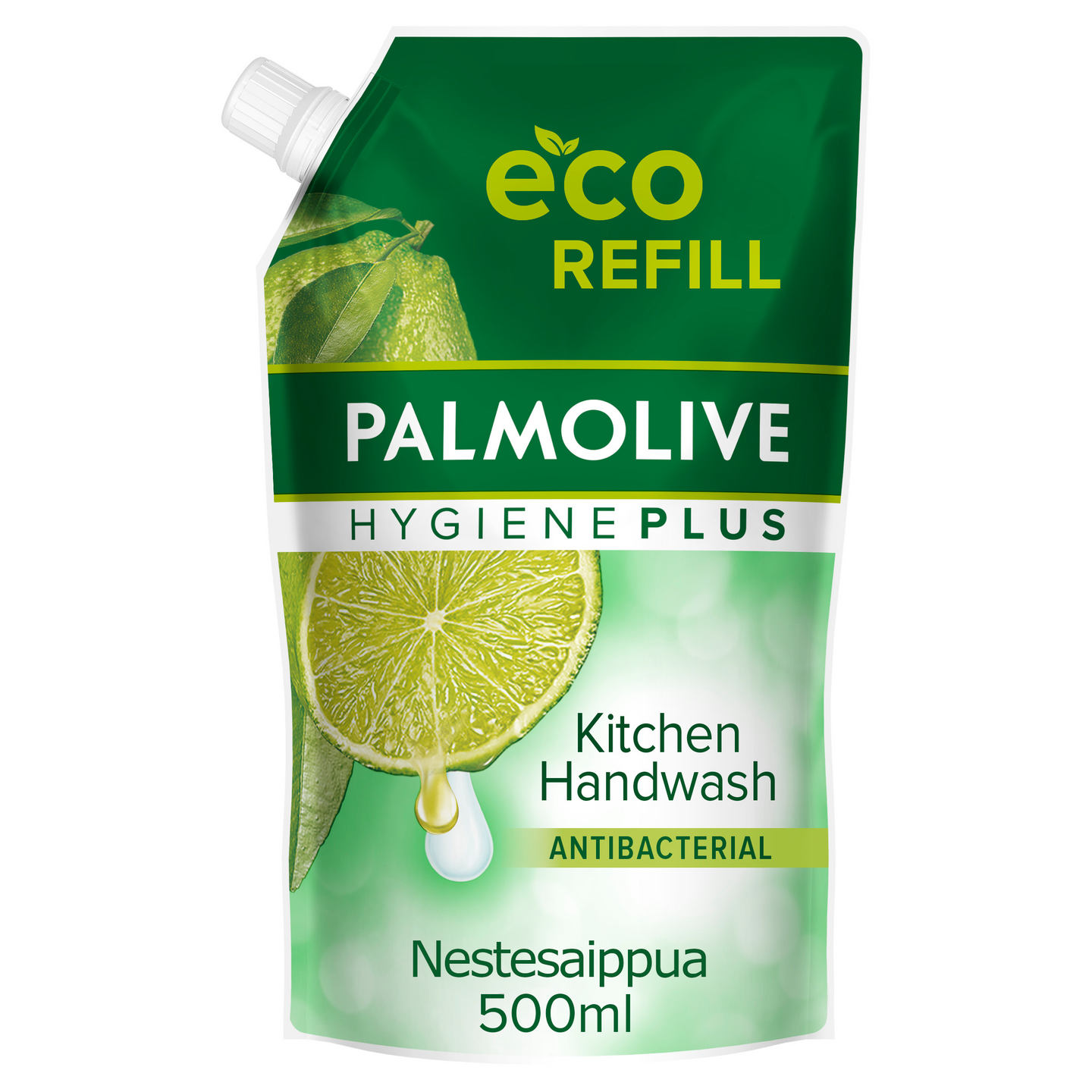 Palmolive Hygiene Plus nestesaippua 500ml Kitchen täyttöpussi