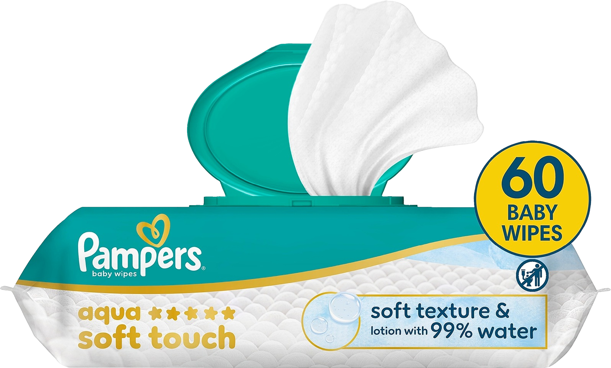 Pampers Soft Touch puhdistuspyyhe 60kpl