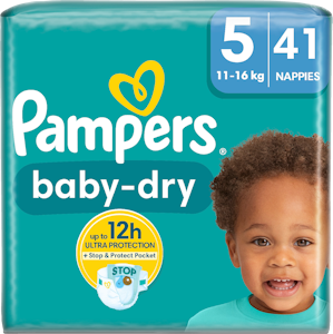 Pampers teippivaippa 41kpl Baby Dry S5 11-16kg