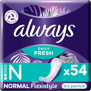 Always 54 kpl Flexistyle Normal pikkuhousunsuoja bigpack