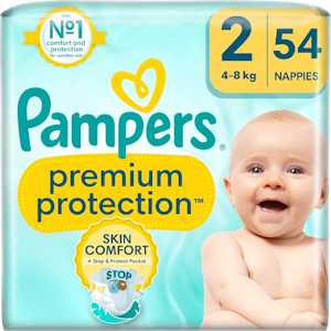 Pampers Premium Protection teippivaippa New Baby S2 4-8kg 54kpl