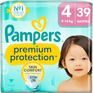 Pampers Premium Protection teippivaippa S4 9-14kg 39kpl