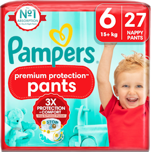 Pampers Premium Protection Pants S6 15+kg 27kpl