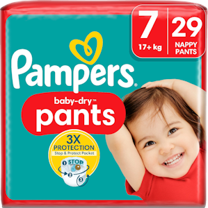 Pampers Baby Dry housuvaippa S7 17+kg 29kpl