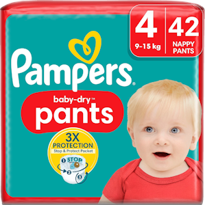 Pampers Baby Dry Pants S4 9-15kg 42kpl housuvaippa