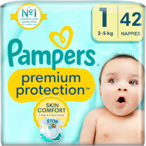 Pampers Premium Protection teippivaippa S1 2-5kg 42kpl