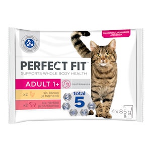 Perfect Fit Cat Adult 1+ Mix kastikkeessa 4x85g