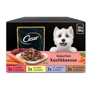 Cesar Adult annospussilajitelma kastikkeessa 12x100g