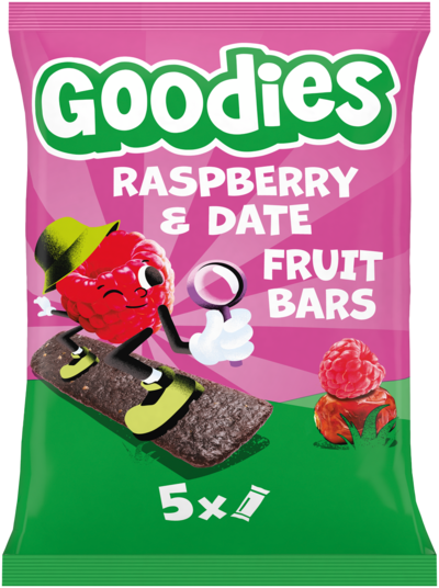Goodies Raspberry & Date Fruit bars hedelmäpatukka 5x20g