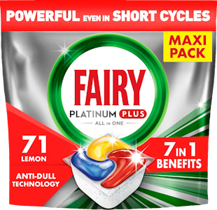 Fairy Platinum Plus All in One Anti-Dull 71kpl konetiskitabletti