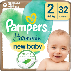 Pampers Harmonie new baby S2 4-8 kg 32 kpl vaippa