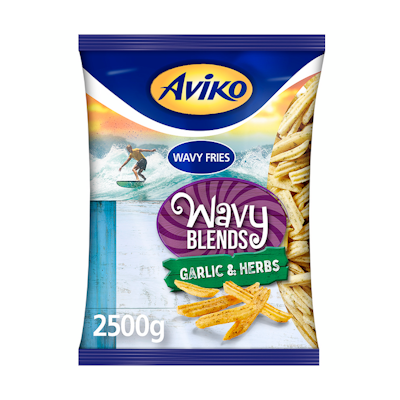 Aviko Wavy Blends Garlic Herbs 2,5kg pakaste