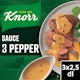 3. Knorr Kastikeaines 3 Pippurin kastike 3x28g