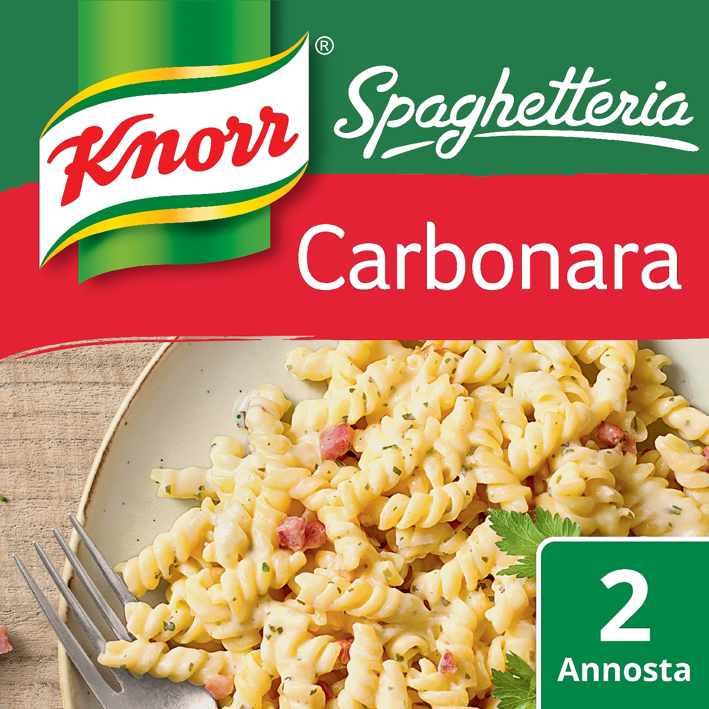 Knorr Spaghetteria Carbonara pasta ateria-ainekset 154 g