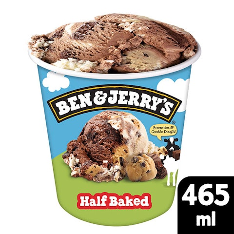Ben&Jerry's jäätelö 465ml/406g half baked pa