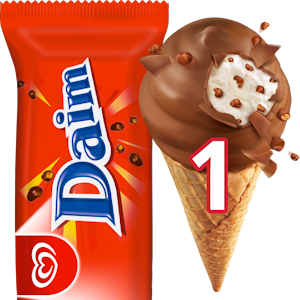 Heartbrand jäätelötuutti Daim 93g/150ml