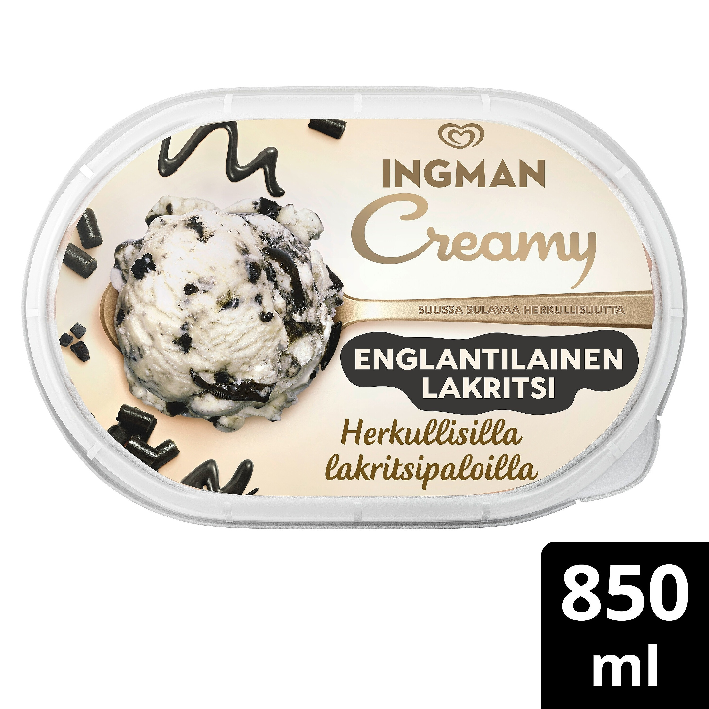 Ingman Creamy 0,85L Englantilainen lakritsi jäätelö