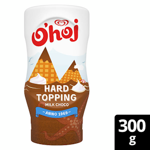 O'hoj Jälkiruokakastike Hard Topping Maitosuklaa 300g