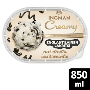 Ingman Creamy 850ml Englantilainen lakri