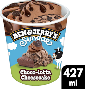 Ben & Jerry's jäätelö 427ml Sundae Choco-lotta Cheesecake