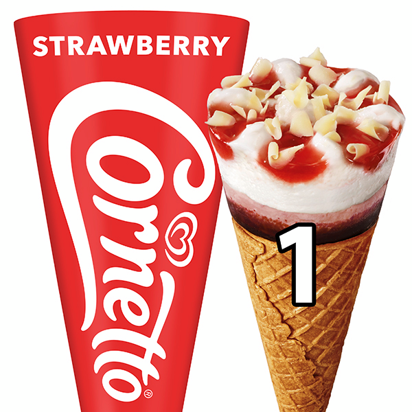 Cornetto Strawberry Jäätelö 125ml