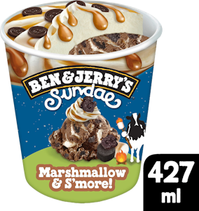 Ben & Jerry's Sundae Marshmallow & S'more! Jäätelö 427ml/ 316g