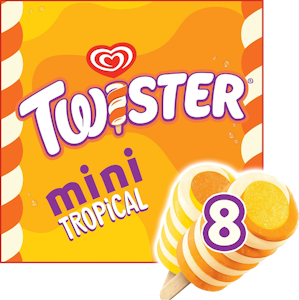 Twister Tropical Jäätelö Monipakkaus 8kpl 400 ml/348g