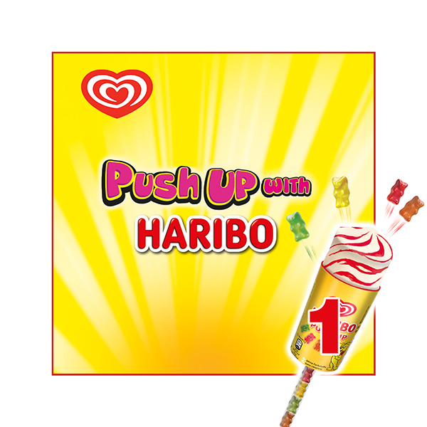 Haribo Ice Cream Lolly Haribo Push up 85 ML