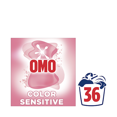 Omo pyykinpesujauhe 1,26kg Sensitive Color