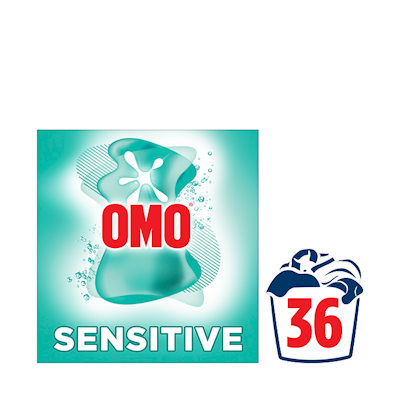 Omo pyykinpesujauhe 1,26kg Sensitive