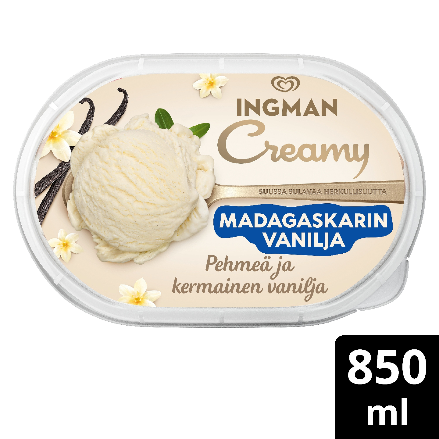 Ingman Creamy 850ml Vanilja laktoositon