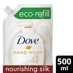 Dove saippuatäyttöpussi 500ml Nourishing Silk