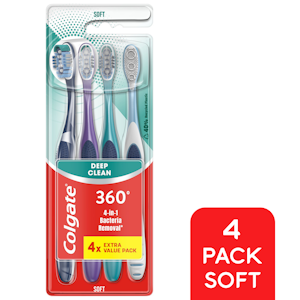 Colgate 360 Soft 4-pack hammasharja