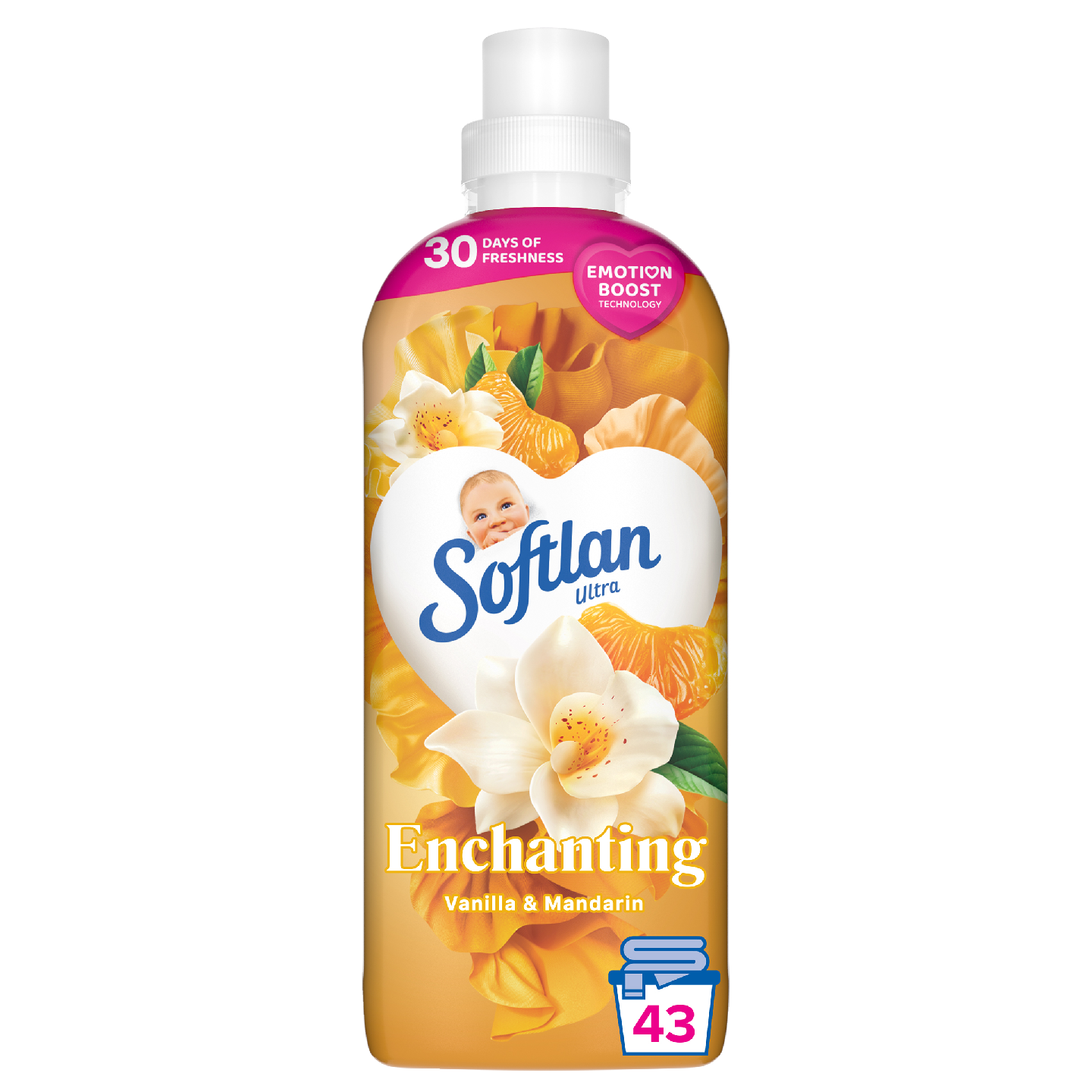 Softlan huuhteluaine 650ml Vanilla & Mandarin