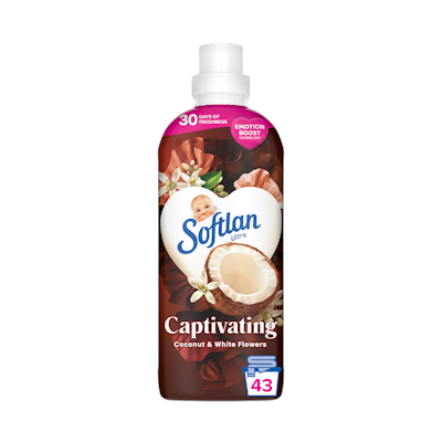 Softlan huuhteluaine 650ml Coconut & White Flowers