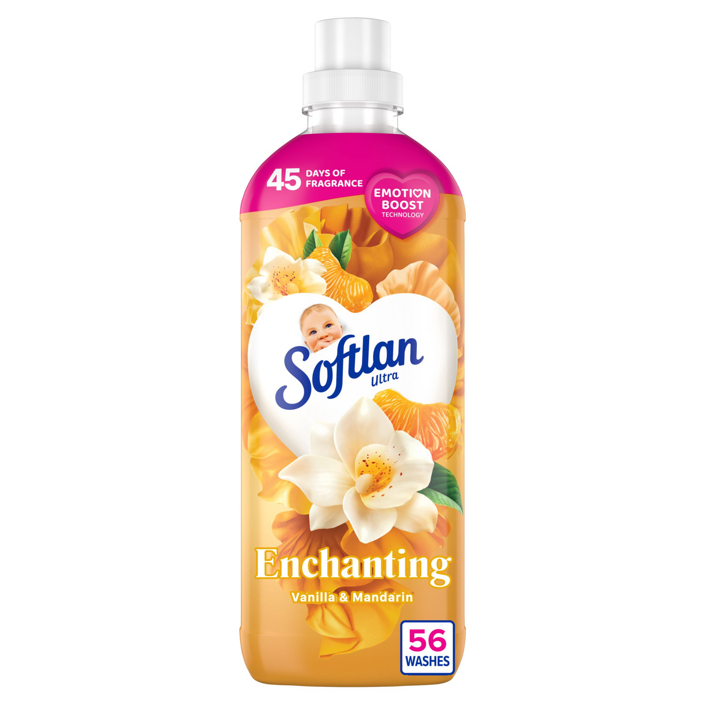 Softlan Emotions Enchanting Vanilla & Mandarin huuhteluaine 850ml