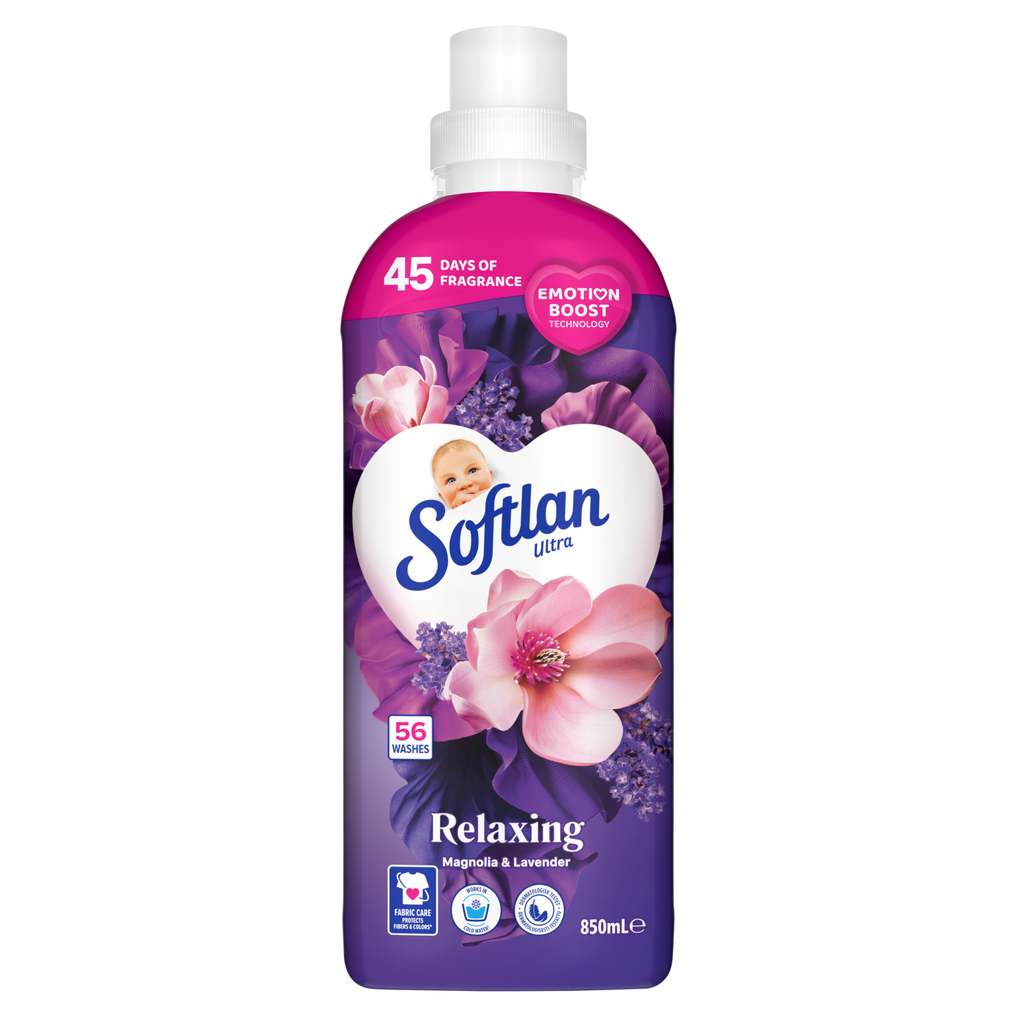 Softlan Emotions Relaxing Magnolia & Lavender huuhteluaine 850ml
