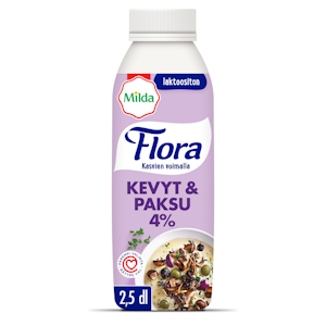 Flora Ruoka kevyt & paksu 4% 2,5dl laktoositon