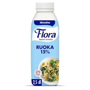 Flora Ruoka 15% 2,5dl laktoositon