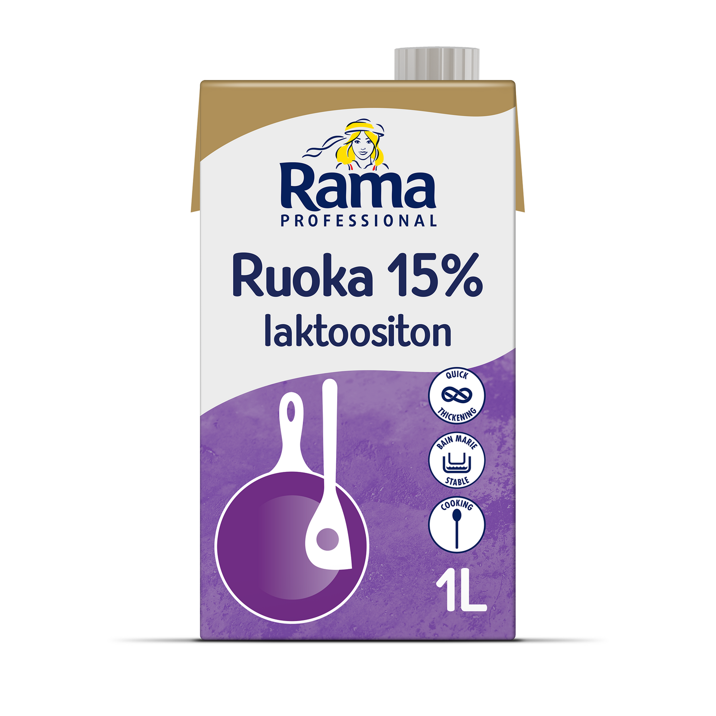 Rama Professional Ruoka maitopohjainen kasvirasvasekoite laktoositon 15% 1l UHT