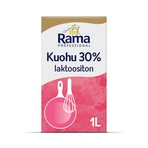 Rama Professional Kuohu Laktoositon vispautuva maitopohjainen kasvirasvasekoite 30% 1l