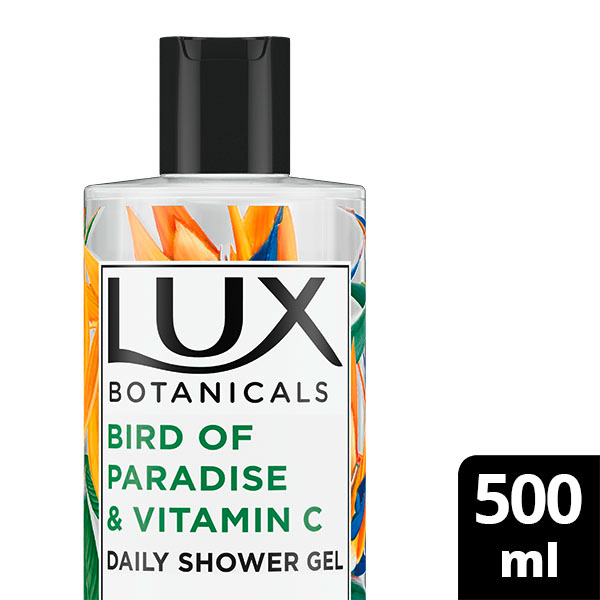 Lux Botanicals suihkusaippua 500ml Bird of Paradise & Rosehip Oil