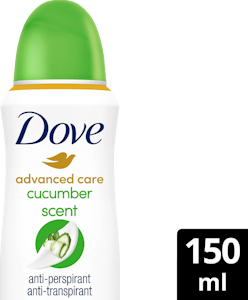 Dove 72h Advanced Care Go Fresh Cucumber & Green Tea Scent Antiperspirantti Deo Spray 150ml