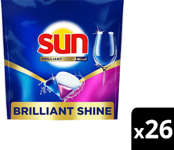 Sun Absolute Brilliant Shine konetiskitabletti All-in1 26tab