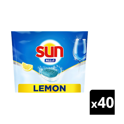 Sun Lemon Konetiskitabletti All-in-1 40 kpl