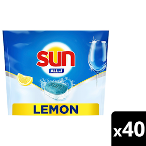 Sun Lemon Konetiskitabletti All-in-1 40 kpl